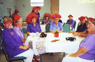 Red Hat Society 02-20-2003 - Photo by Linda King -
 Slide 2