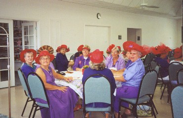 Red Hat Society 02-20-2003 - Photo by Linda King -
 Slide 4