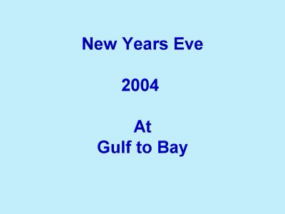 New Years Eve at Gulf to Bay - Slide 0